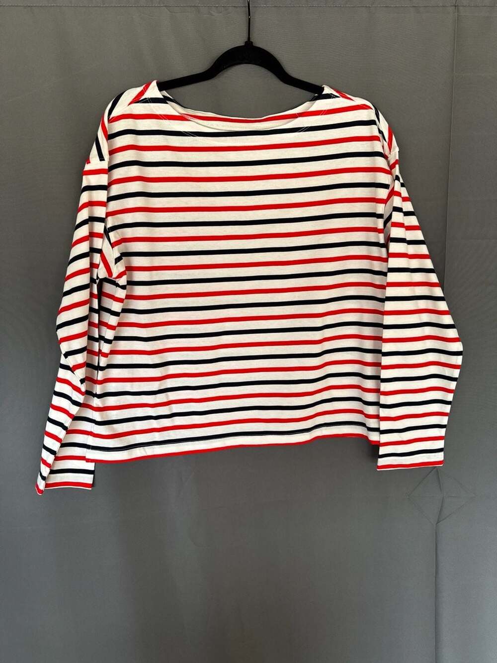Old Navy Women's Striped Long Sleeve Boat Neck Top Size M